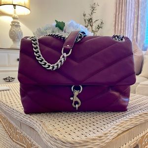 Rebecca Minkoff Edie Maxi Chain Shoulder Bag, Viola